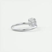 1.5 CT Round Solitaire CVD F/VS1 Diamond Engagement Ring - Barbara Maison 