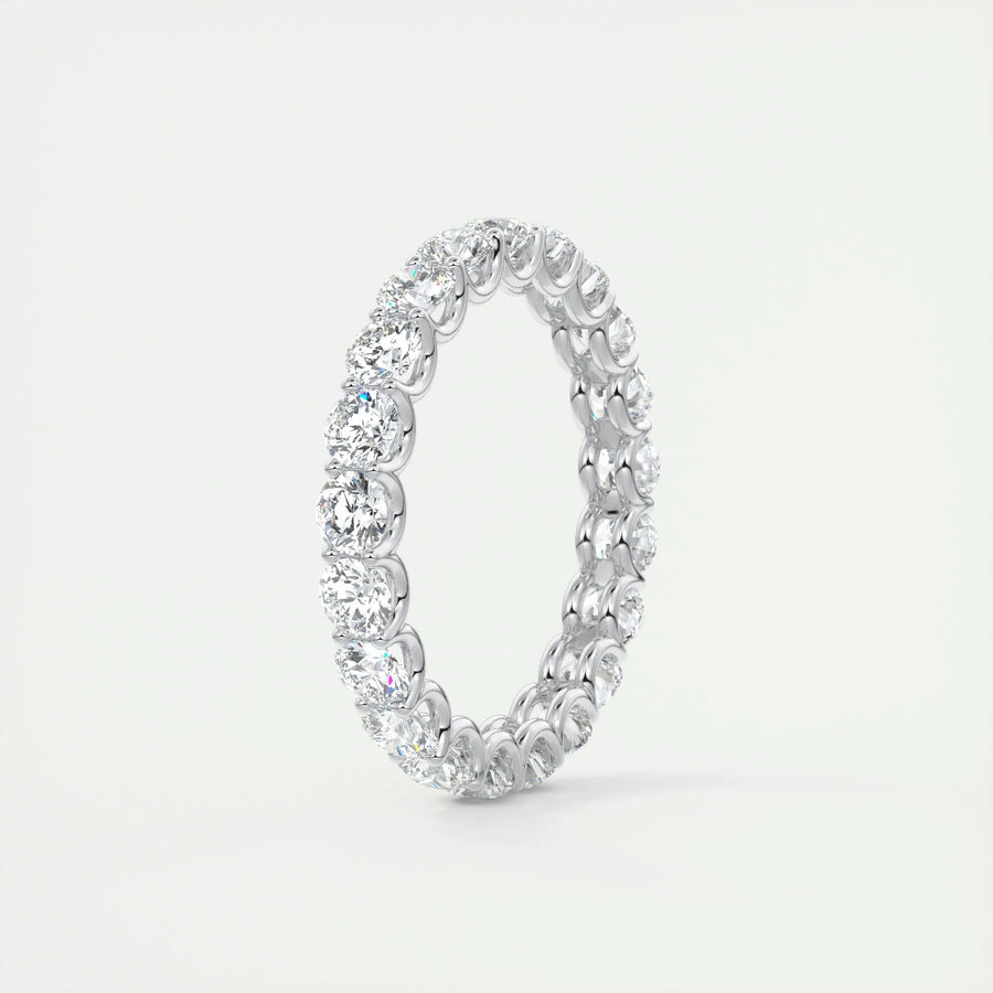 2.1 CT Round Full Eternity CVD EF/VVS Diamond Wedding Band - Barbara Maison 