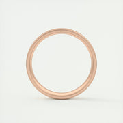 Classic Satin-Finish Yellow Gold Men's Band - Barbara Maison 