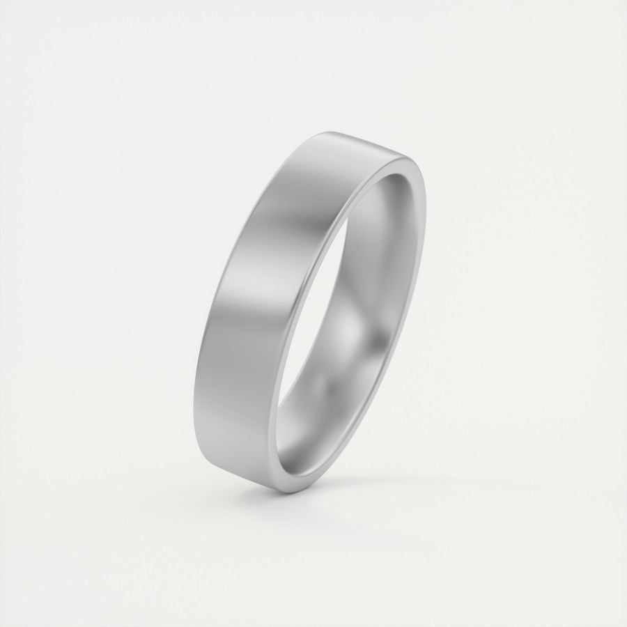 Classic Satin-Finish Yellow Gold Men's Band - Barbara Maison 