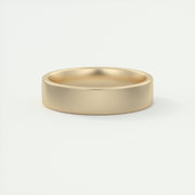 Classic Satin-Finish Yellow Gold Men's Band - Barbara Maison 