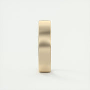 Classic Satin-Finish Yellow Gold Men's Band - Barbara Maison 