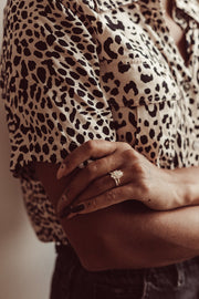 0.24 TCW Round Cut Half Eternity Moissanite Wedding Band - Barbara Maison 