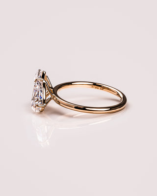 2.50 CT Marquise & Pear Cut Two Stone Moissanite Engagement Ring - Barbara Maison 