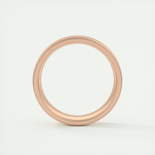 Satin-Finish Rose Gold Regular Men's Band - Barbara Maison 