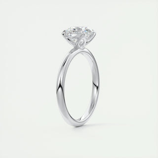 1.5 CT Round Solitaire CVD F/VS1 Diamond Engagement Ring - Barbara Maison 