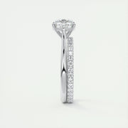 2 CT Cushion Solitaire CVD F/VS1 Diamond Engagement Ring - Barbara Maison 