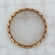 Satin Scratch Finish Classic Men's Band - Barbara Maison 