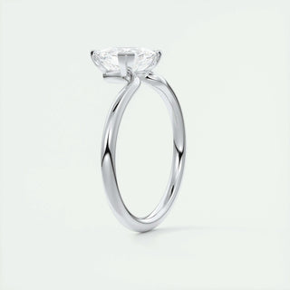 1.5 CT Trillion Solitaire CVD F/VS1 Diamond Engagement Ring - Barbara Maison 