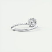 2 CT Cushion Solitaire CVD F/VS1 Diamond Engagement Ring - Barbara Maison 