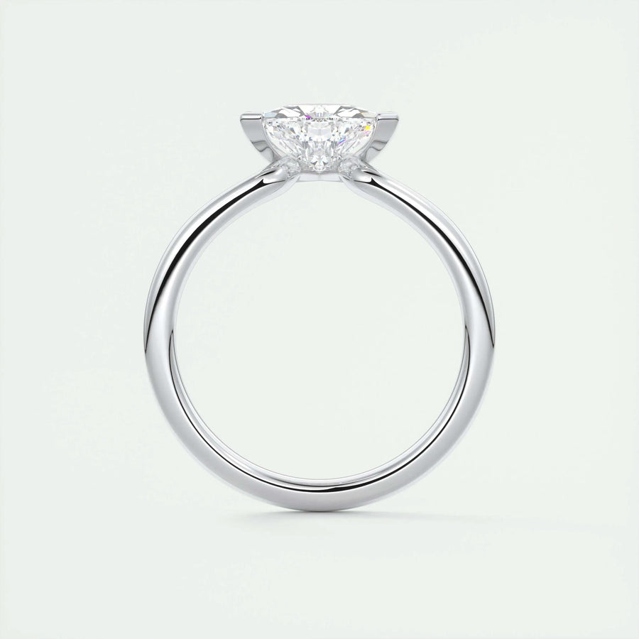 1.5 CT Trillion Solitaire CVD F/VS1 Diamond Engagement Ring - Barbara Maison 