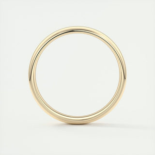 Polished Finish Regular Yellow Gold Men's Band - Barbara Maison 