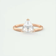 1.5 CT Trillion Solitaire CVD F/VS1 Diamond Engagement Ring - Barbara Maison 