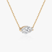 0.25 CT-1.0 CT Marquise Solitaire CVD F/VS Diamond Necklace - Barbara Maison 