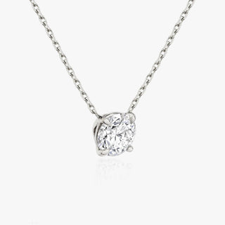 0.25 CT-1.0 CT Round Solitaire F/VS Lab Grown Diamond Necklace - Barbara Maison 