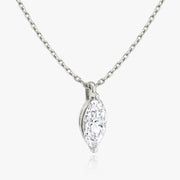 0.25 CT-1.0 CT Marquise Solitaire CVD F/VS Diamond Necklace - Barbara Maison 