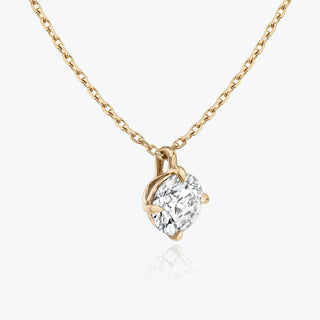 0.25 CT-1.0 CT Round Solitaire F/VS Lab Grown Diamond Necklace - Barbara Maison 