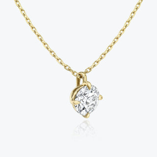 0.25 CT-1.0 CT Round Solitaire F/VS Lab Grown Diamond Necklace - Barbara Maison 