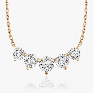 3.50 TC Round CVD F/VS Diamond Necklace - Barbara Maison 