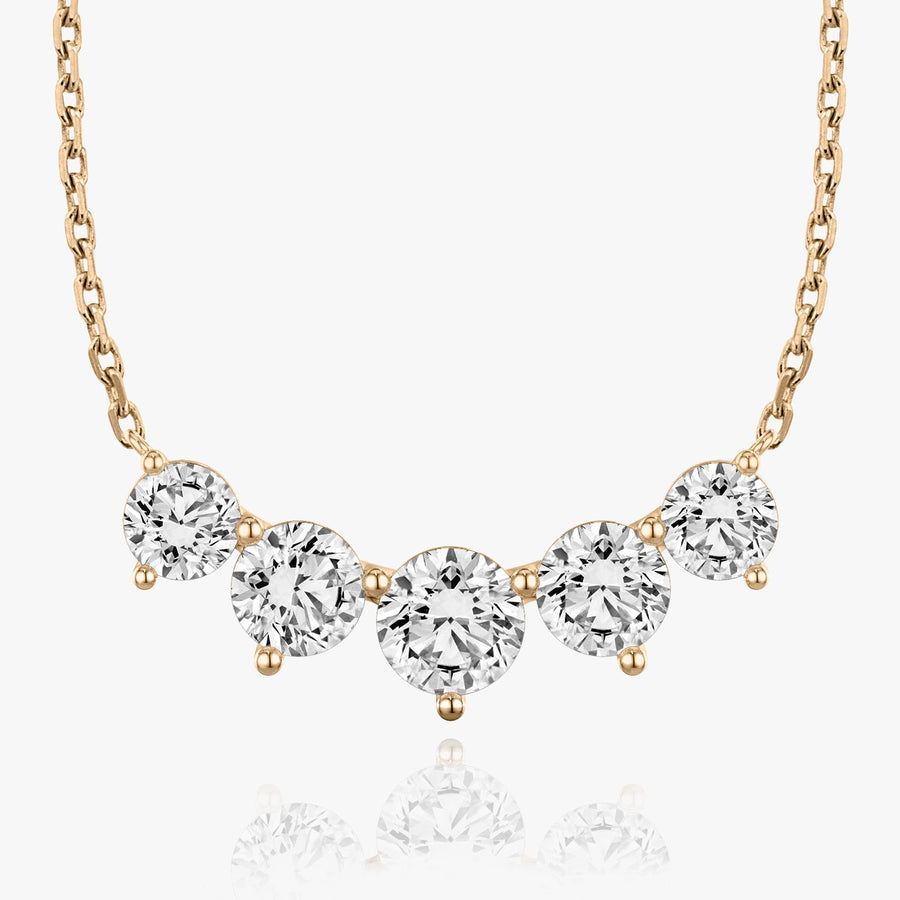 3.50 TC Round CVD F/VS Diamond Necklace - Barbara Maison 