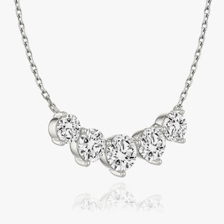 3.50 TC Round CVD F/VS Diamond Necklace - Barbara Maison 