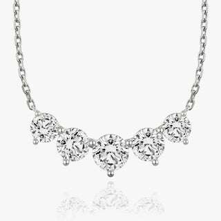 3.50 TC Round CVD F/VS Diamond Necklace - Barbara Maison 