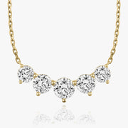 3.50 TC Round CVD F/VS Diamond Necklace - Barbara Maison 