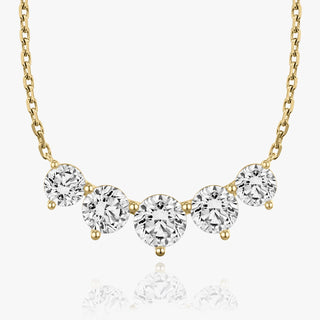 3.50 TC Round CVD F/VS Diamond Necklace - Barbara Maison 