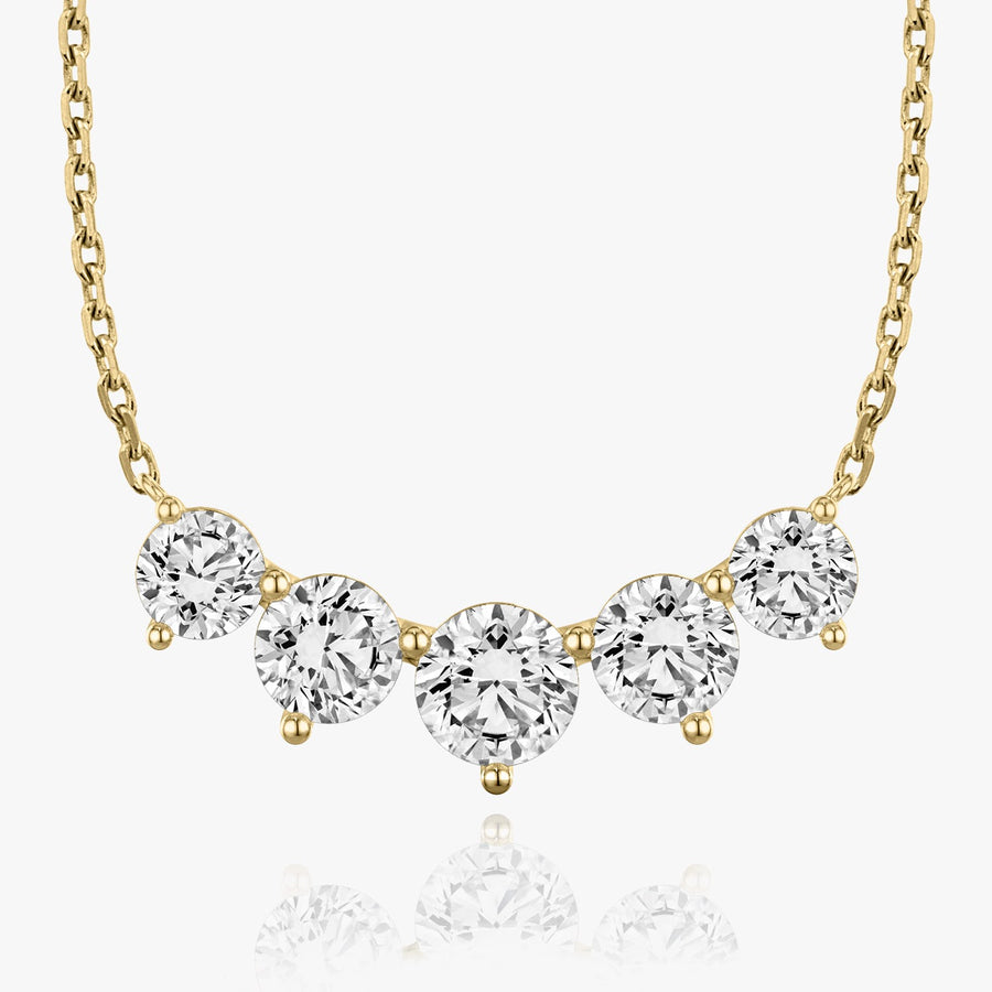 3.50 TC Round CVD F/VS Diamond Necklace - Barbara Maison 