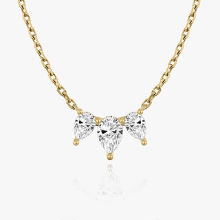 1.0 TCW Pear F/VS Lab Grown Diamond Necklace - Barbara Maison 