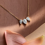 2.0 TC Pear CVD F/VS Diamond Necklace - Barbara Maison 