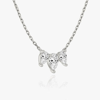 1.0 TCW Pear F/VS Lab Grown Diamond Necklace - Barbara Maison 