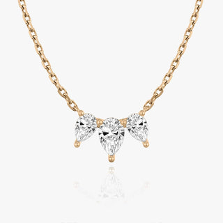 1.0 TCW Pear F/VS Lab Grown Diamond Necklace - Barbara Maison 