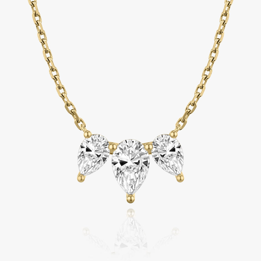 2.0 TC Pear CVD F/VS Diamond Necklace - Barbara Maison 