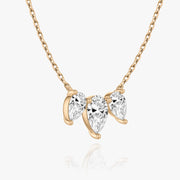 2.0 TC Pear CVD F/VS Diamond Necklace - Barbara Maison 