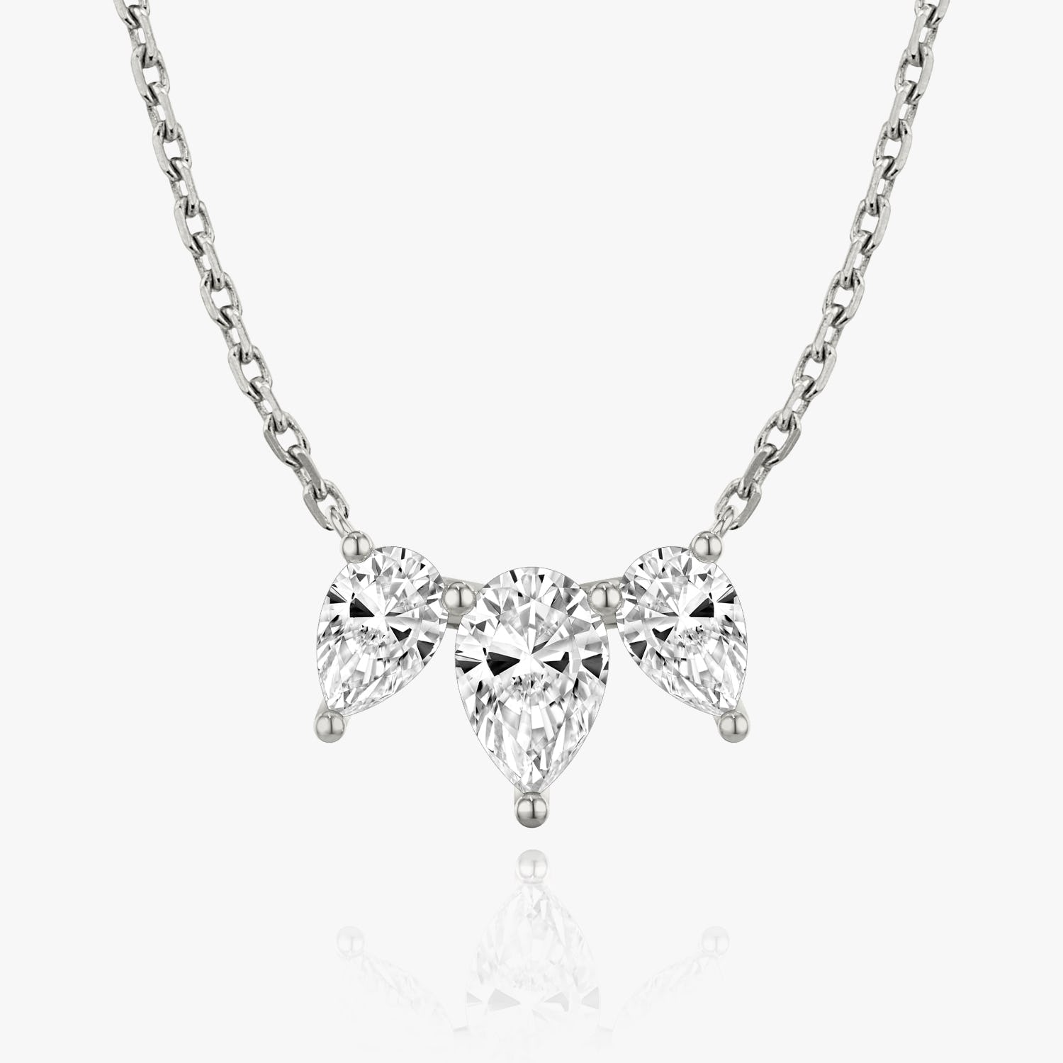 2.0 TC Pear CVD F/VS Diamond Necklace - Barbara Maison 