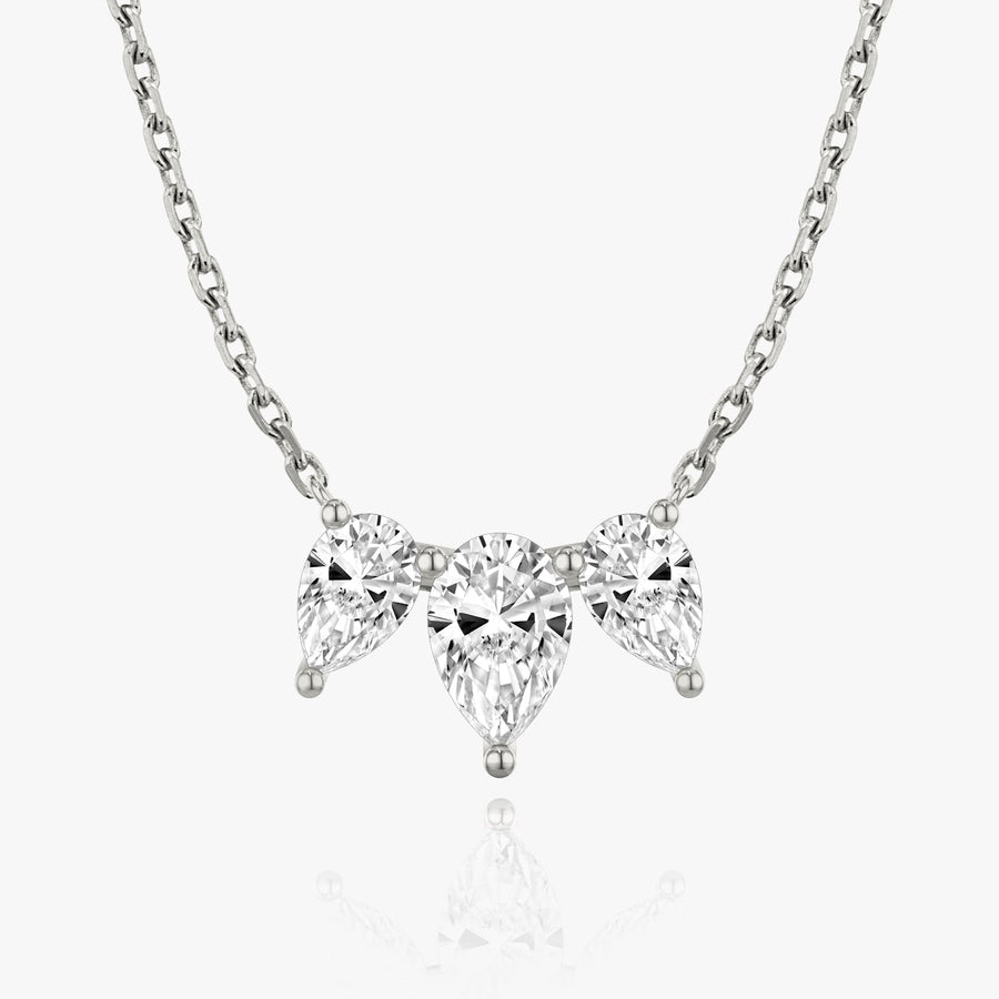 2.0 TC Pear CVD F/VS Diamond Necklace - Barbara Maison 