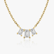1.0 TCW Emerald CVD F/VS Diamond Necklace - Barbara Maison 