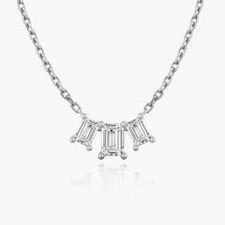 1.0 TCW Emerald CVD F/VS Diamond Necklace - Barbara Maison 