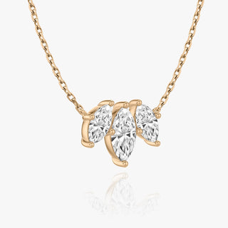 2.0 TC Marquise CVD F/VS Diamond Necklace - Barbara Maison 