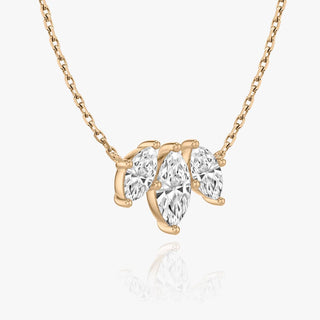 2.0 TCW Marquise F/VS Lab Grown Diamond Necklace - Barbara Maison 