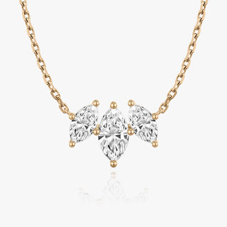 2.0 TCW Marquise F/VS Lab Grown Diamond Necklace - Barbara Maison 