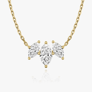 2.0 TCW Marquise F/VS Lab Grown Diamond Necklace - Barbara Maison 