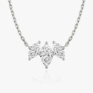 2.0 TC Marquise CVD F/VS Diamond Necklace - Barbara Maison 