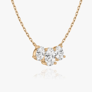 2.0 TC Oval CVD F/VS Diamond Necklace - Barbara Maison 