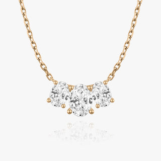 2.0 TC Oval CVD F/VS Diamond Necklace - Barbara Maison 