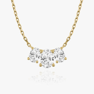 2.0 TC Oval CVD F/VS Diamond Necklace - Barbara Maison 