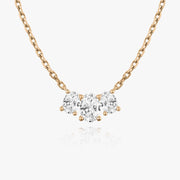 1.0 TCW Oval CVD F/VS Diamond Necklace - Barbara Maison 