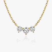 1.0 TCW Round CVD F/VS Diamond Necklace - Barbara Maison 