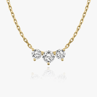 1.0 TCW Round CVD F/VS Diamond Necklace - Barbara Maison 